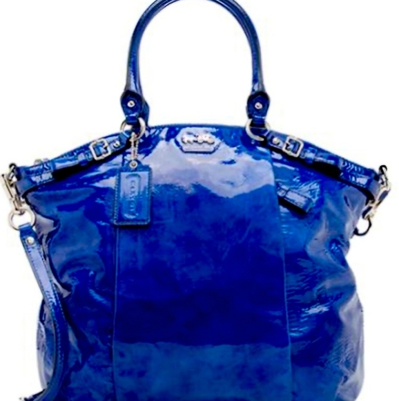 **RARE AND IMPOSSIBLE TO FIND** Cobalt Patent Coach Lindsay - Picture 1 of 11